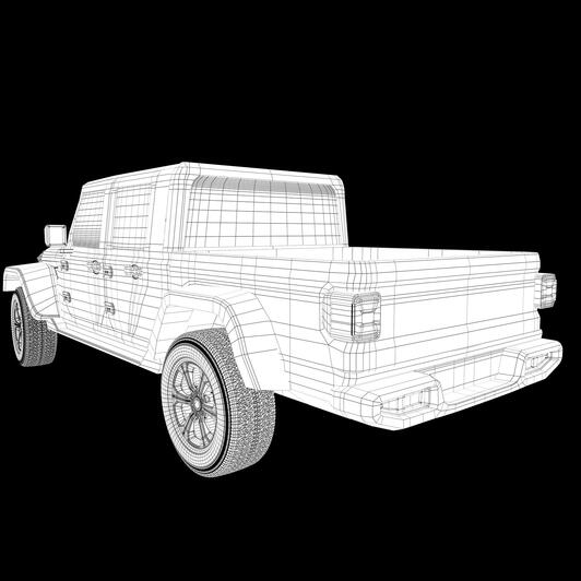 3d truck model