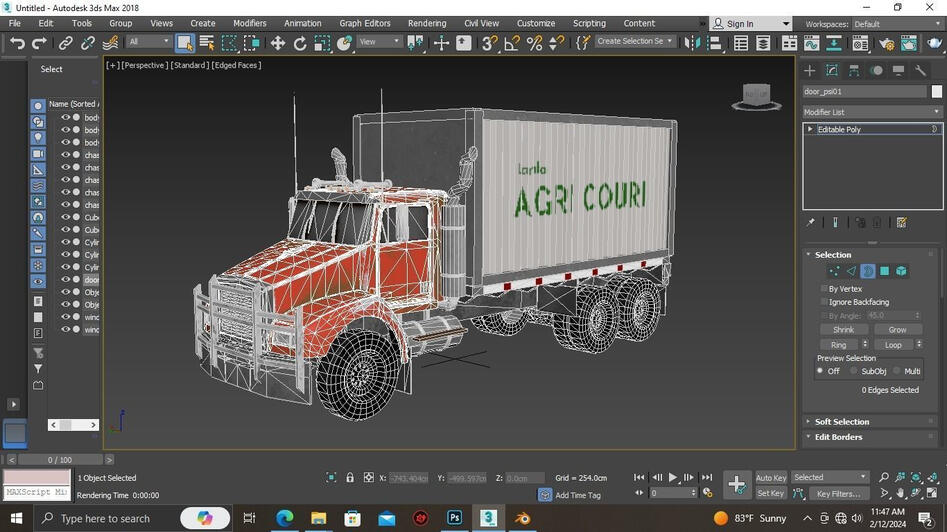 3d truck model