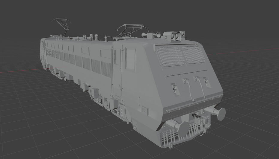 3d train model