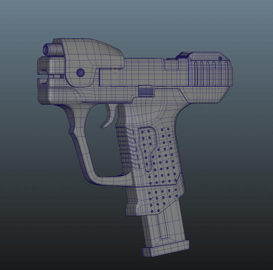 Pistol gun 3d model