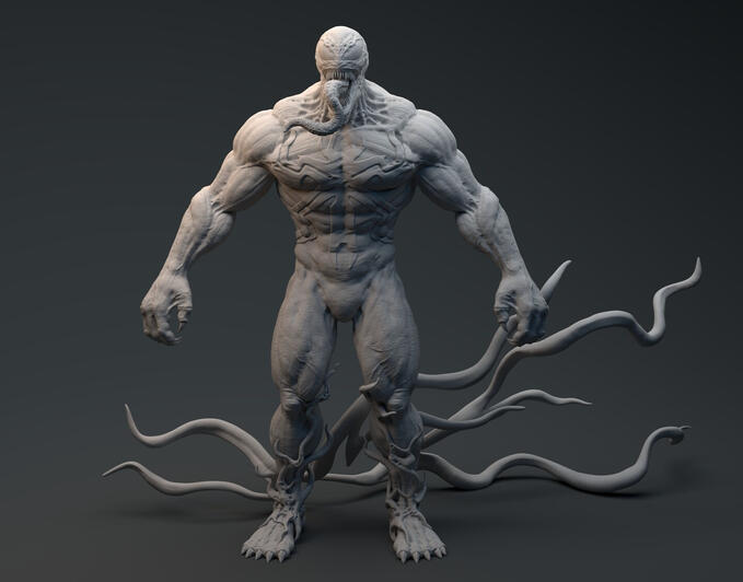 3d venom figure