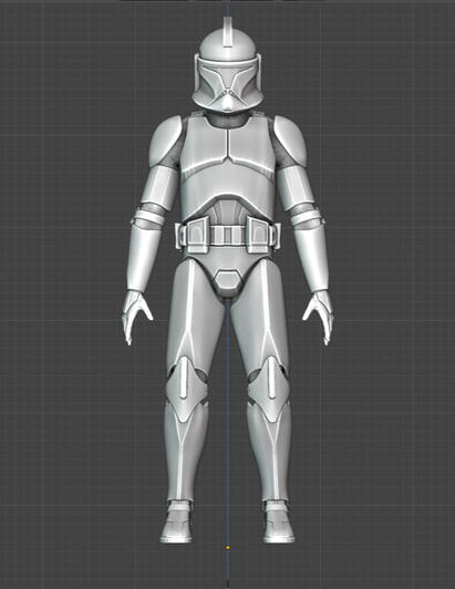 Clone trooper cosplay model