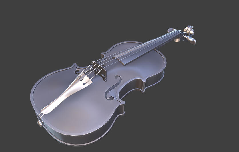 Violin 3d model